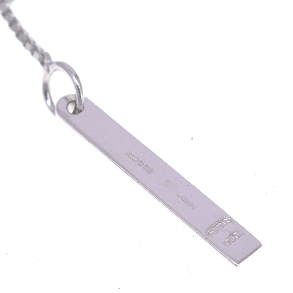 GUCCI Lariat Necklace K18WG Men's
 jewelry S#139278