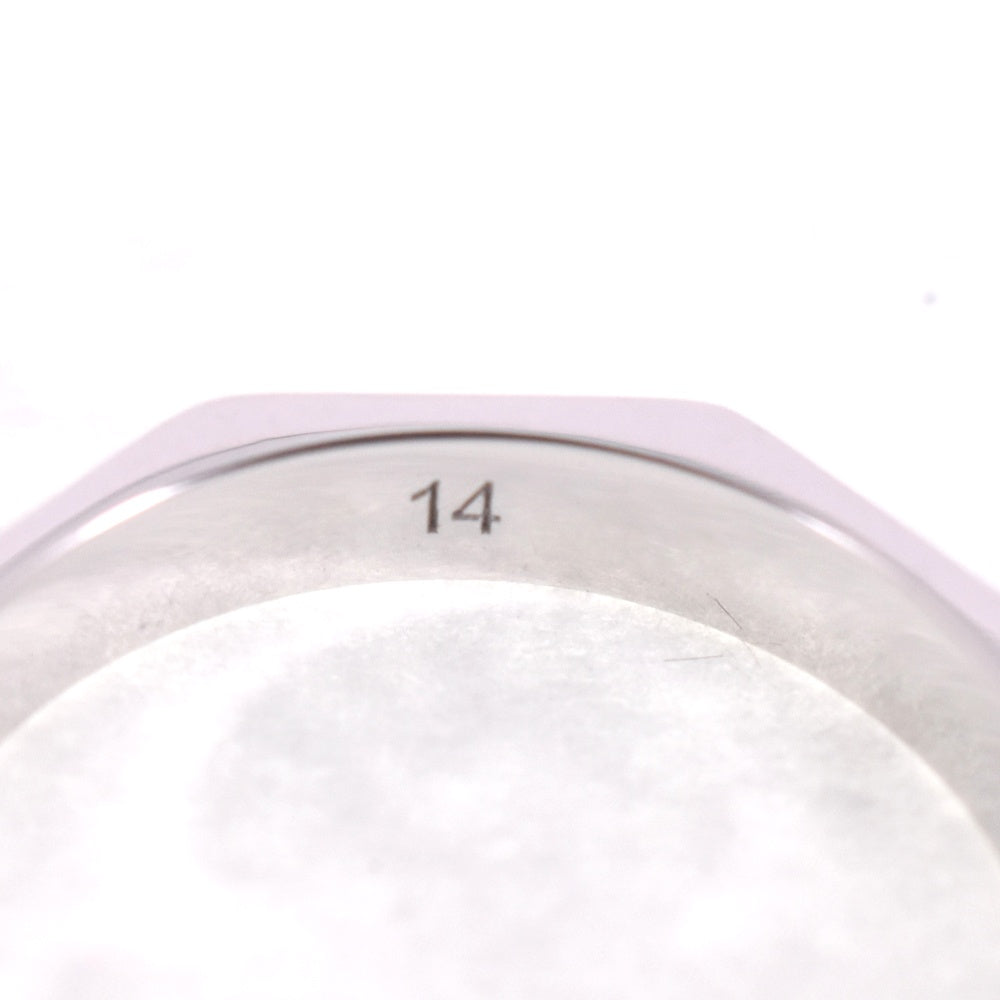 GUCCI Octagon Ring Size 54/JP14 K18WG Men's
 jewelry S#139287