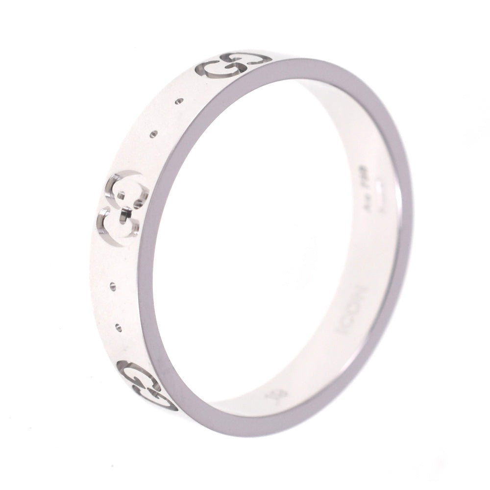 GUCCI Icon ring Size 59/JP19 K18WG Men's
 jewelry S#139284