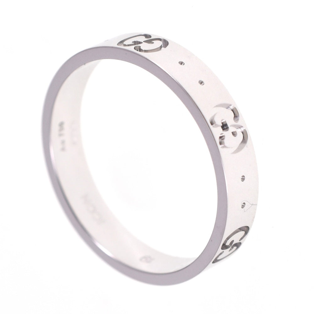 GUCCI Icon ring Size 59/JP19 K18WG Men's
 jewelry S#139284