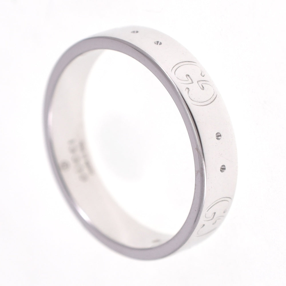 GUCCI Icon ring Size 49/JP9 K18WG Ladies
 jewelry S#139289