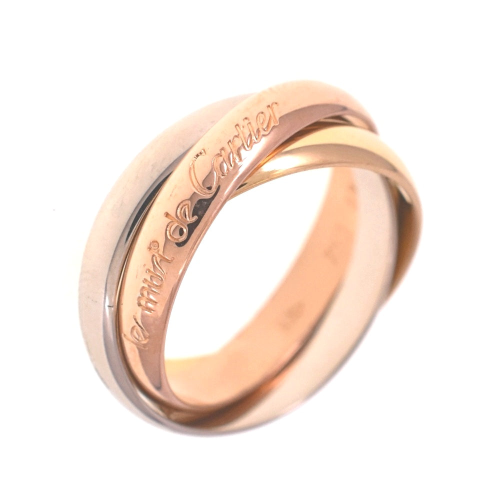 CARTIER Trinity 3-Row Ring Size 52/JP12 Three colors Ladies
 jewelry S#139297