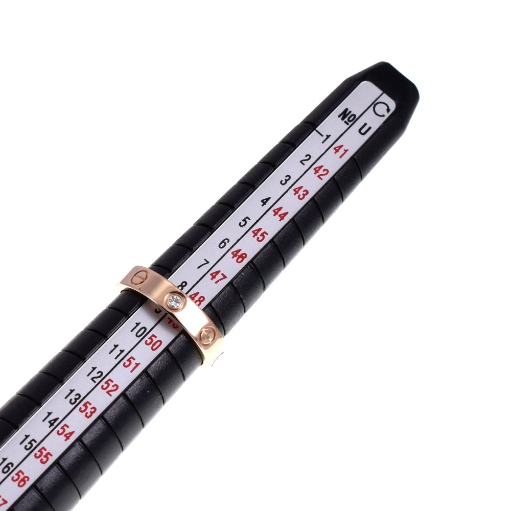 CARTIER Love Ring Small Model Size 49/JP9 K18PG Diamond Ladies
 jewelry S#139303