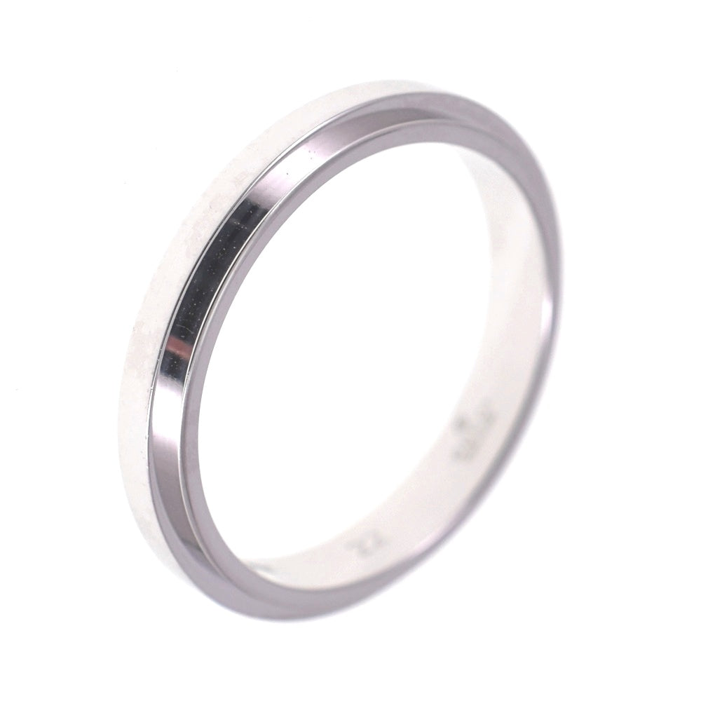 GUCCI Straight Rough Ring Size 62/JP22 K18WG Men's
 jewelry S#139314