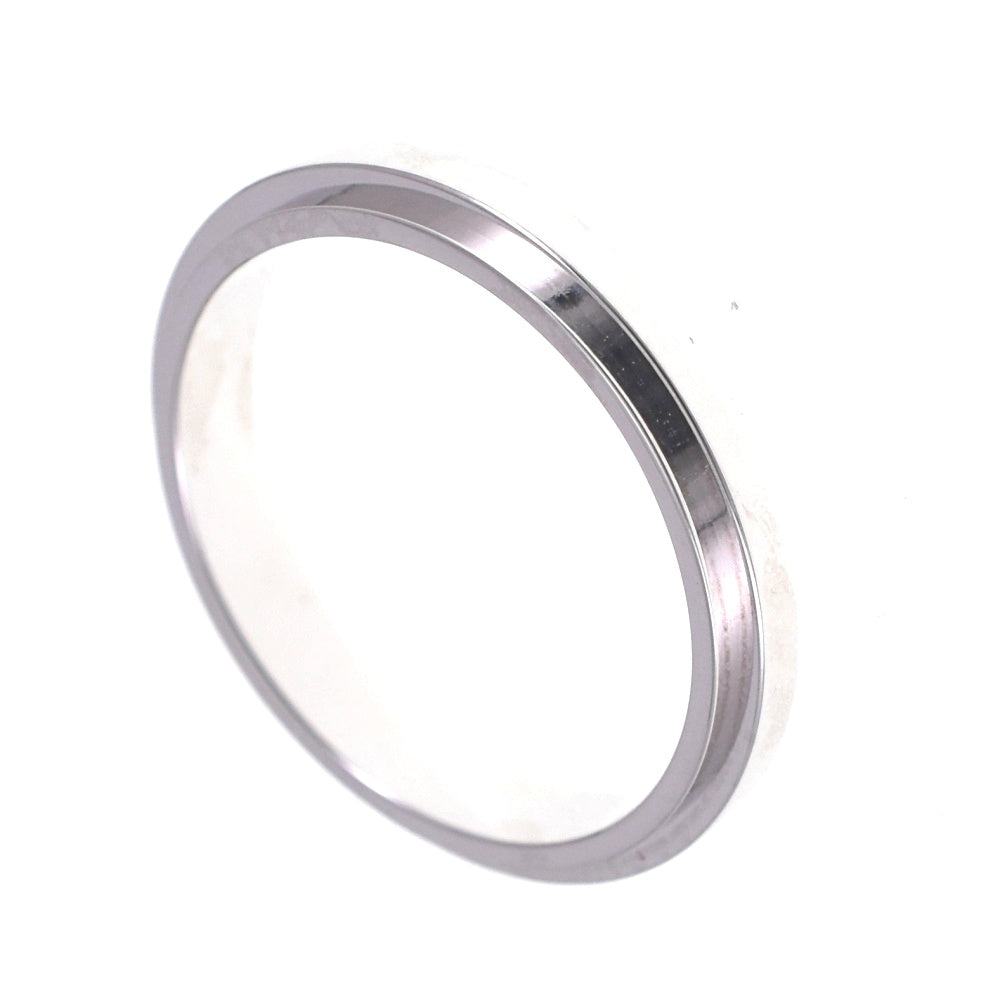 GUCCI Straight Rough Ring Size 62/JP22 K18WG Men's
 jewelry S#139314