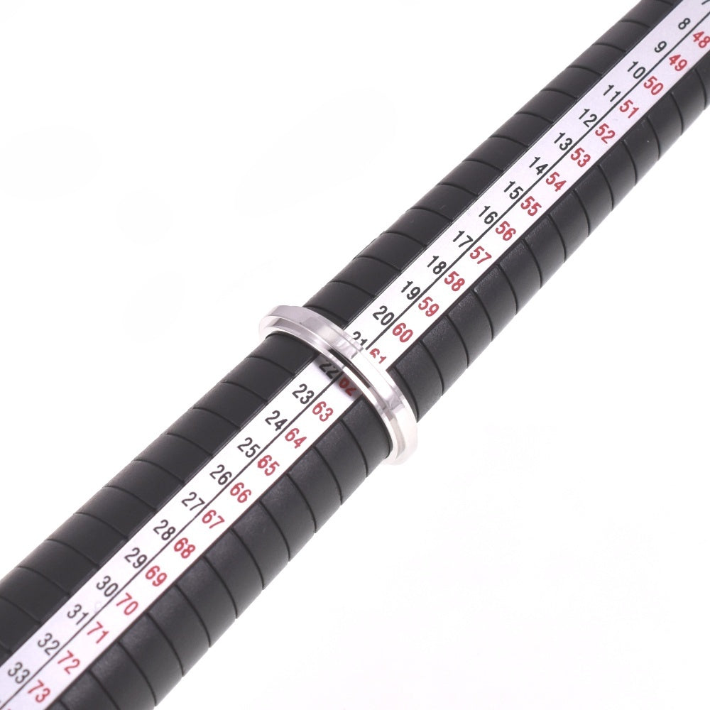 GUCCI Straight Rough Ring Size 62/JP22 K18WG Men's
 jewelry S#139314