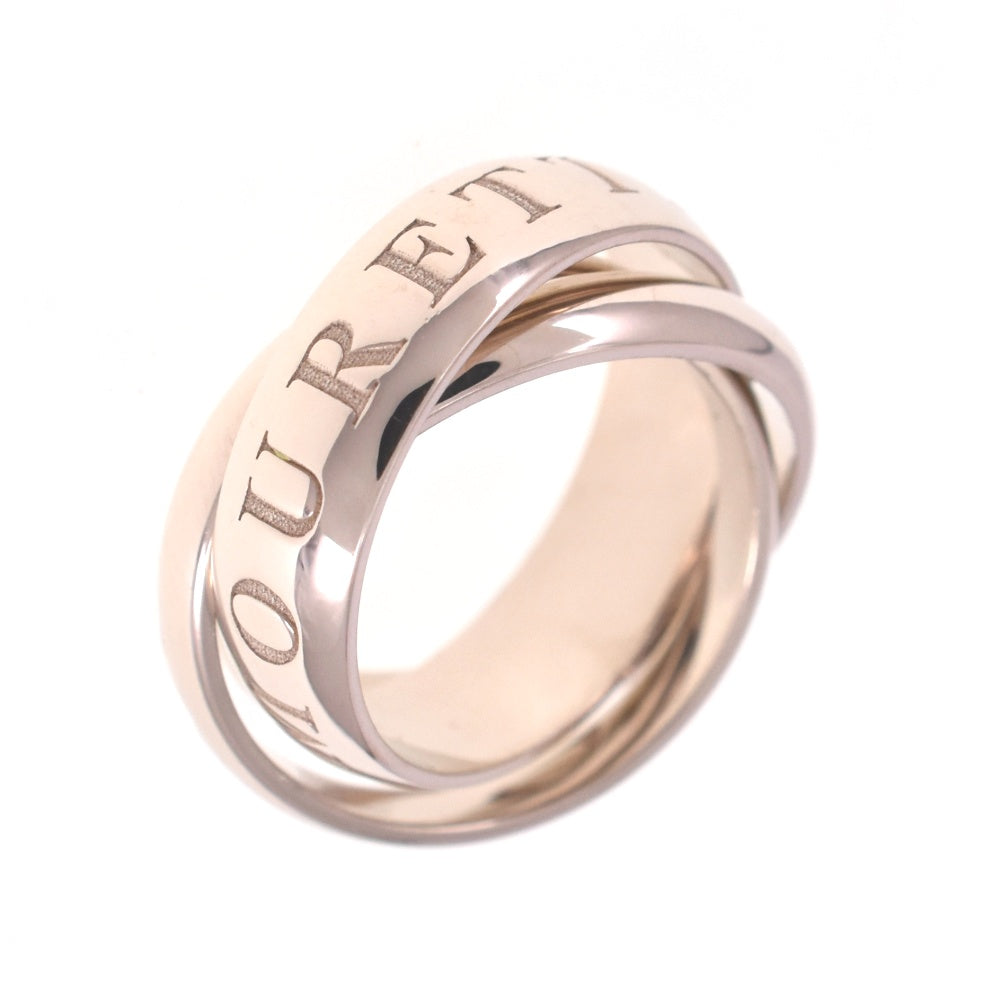 CARTIER Trinity Amore 3-Row Ring Size 47/JP7 K18WG Ladies
 jewelry S#139322