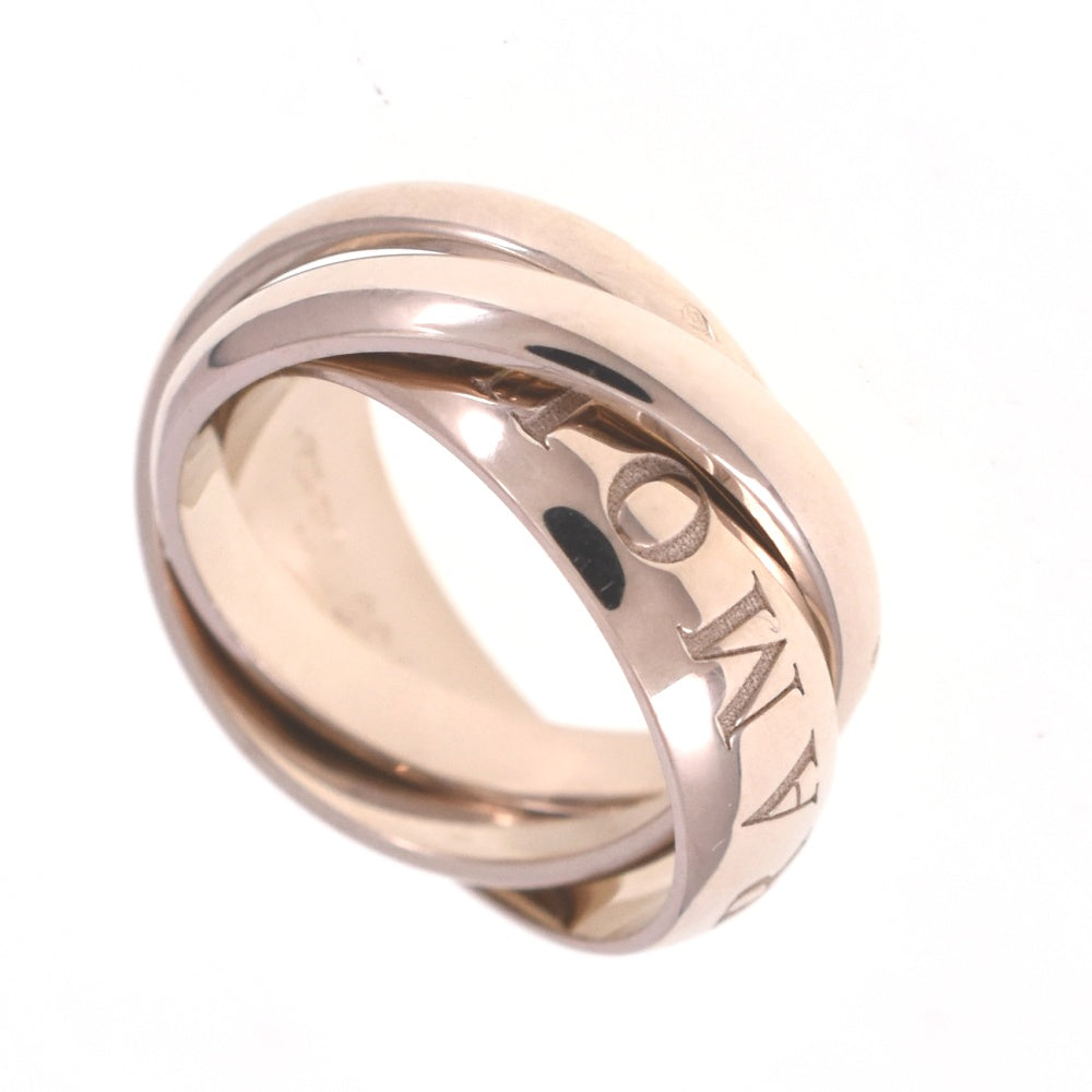 CARTIER Trinity Amore 3-Row Ring Size 47/JP7 K18WG Ladies
 jewelry S#139322