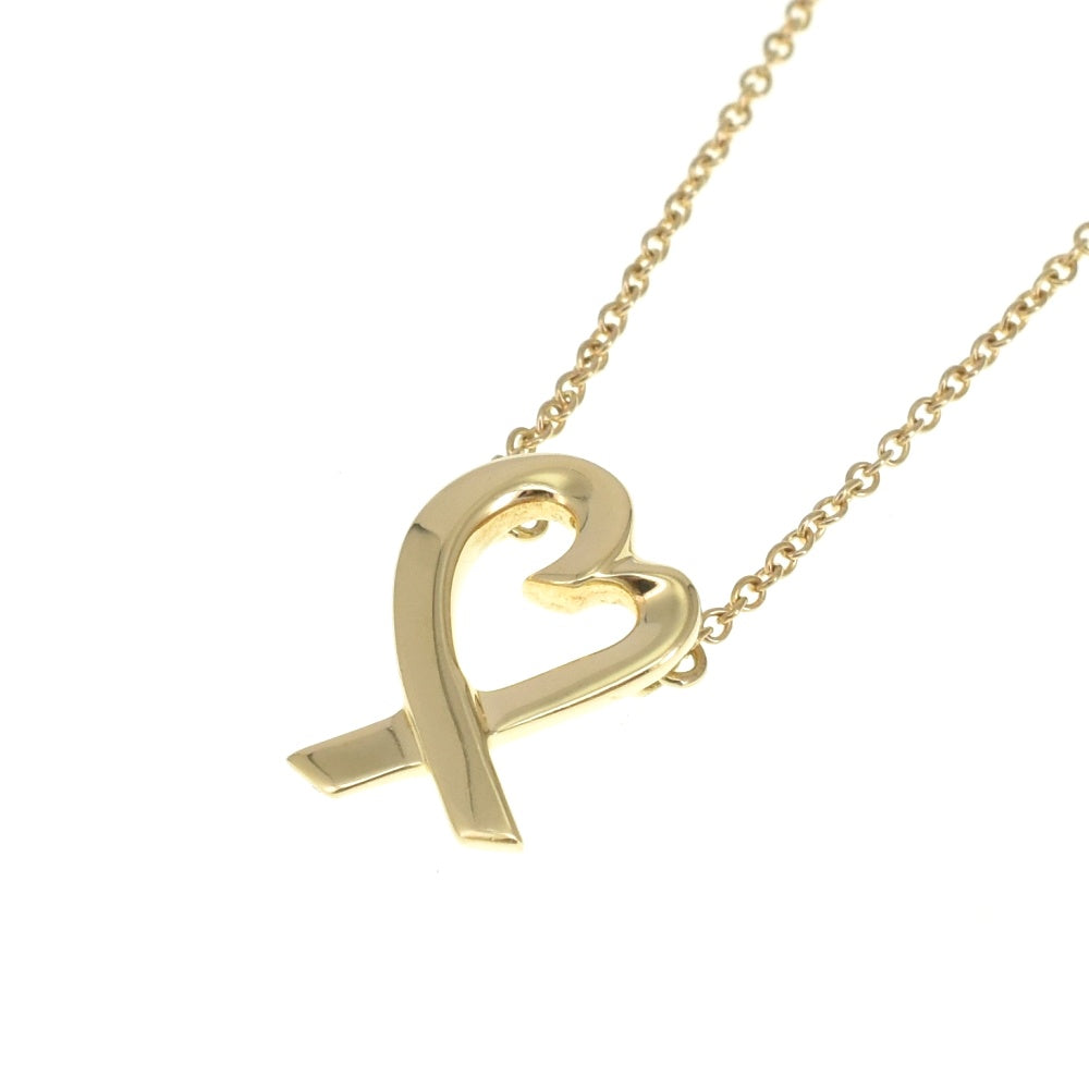 TIFFANY&Co. Paloma Picasso Loving Heart Pendant Necklace K18YG Ladies
 jewelry S#139329