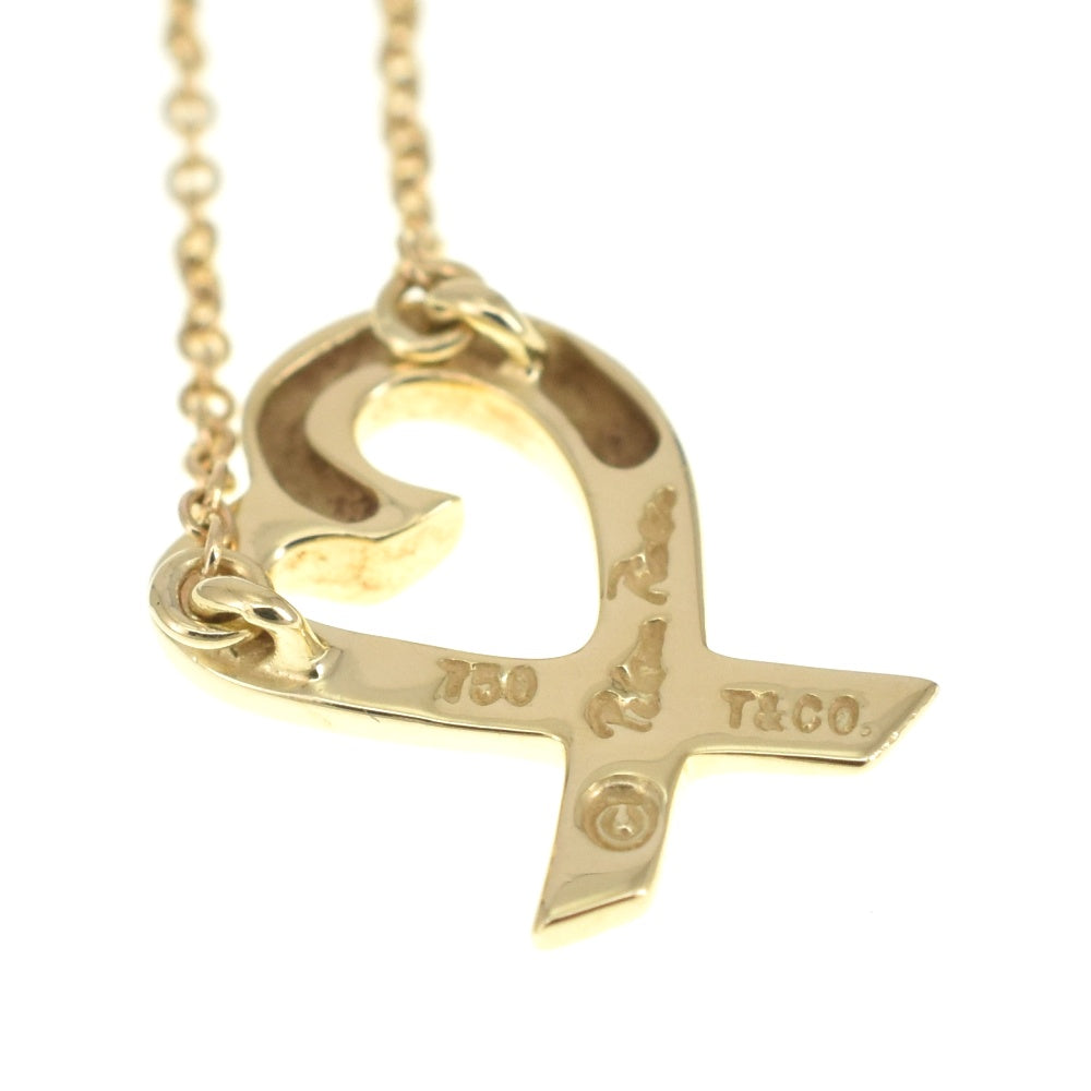TIFFANY&Co. Paloma Picasso Loving Heart Pendant Necklace K18YG Ladies
 jewelry S#139329