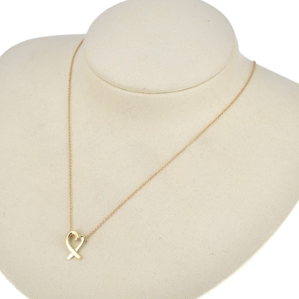 TIFFANY&Co. Paloma Picasso Loving Heart Pendant Necklace K18YG Ladies
 jewelry S#139329