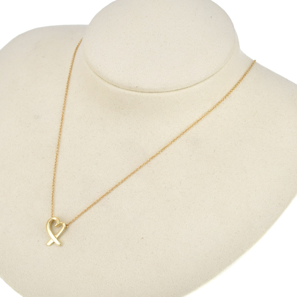 TIFFANY&Co. Paloma Picasso Loving Heart Pendant Necklace K18YG Ladies
 jewelry S#139331