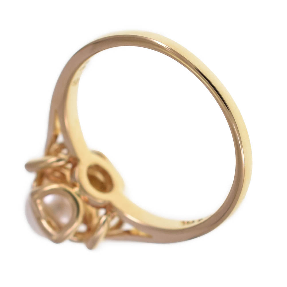 TIFFANY&Co. Pearl ring Size 50/JP10 K18YG Ladies
 jewelry S#139332
