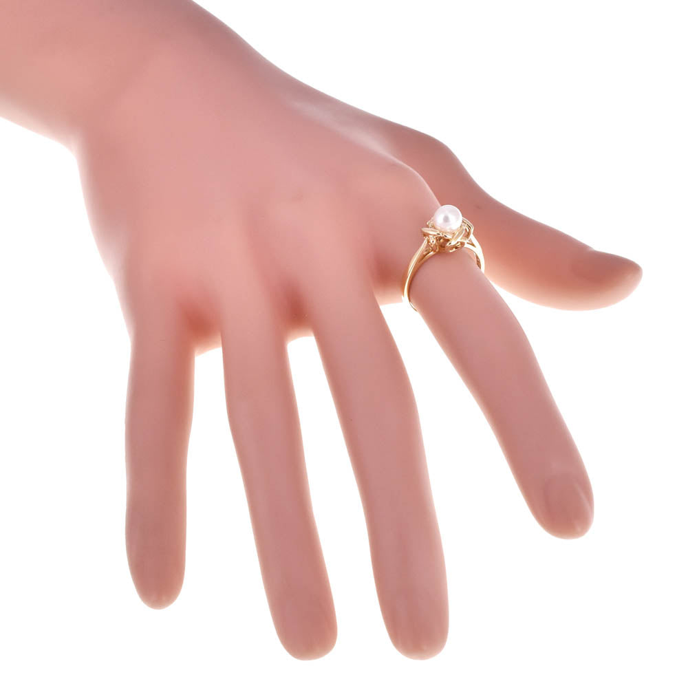 TIFFANY&Co. Pearl ring Size 50/JP10 K18YG Ladies
 jewelry S#139332