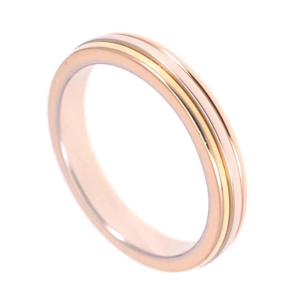 CARTIER Three Gold Wedding Ring Size 47/JP7 Three-color Ladies
 jewelry S#139333
