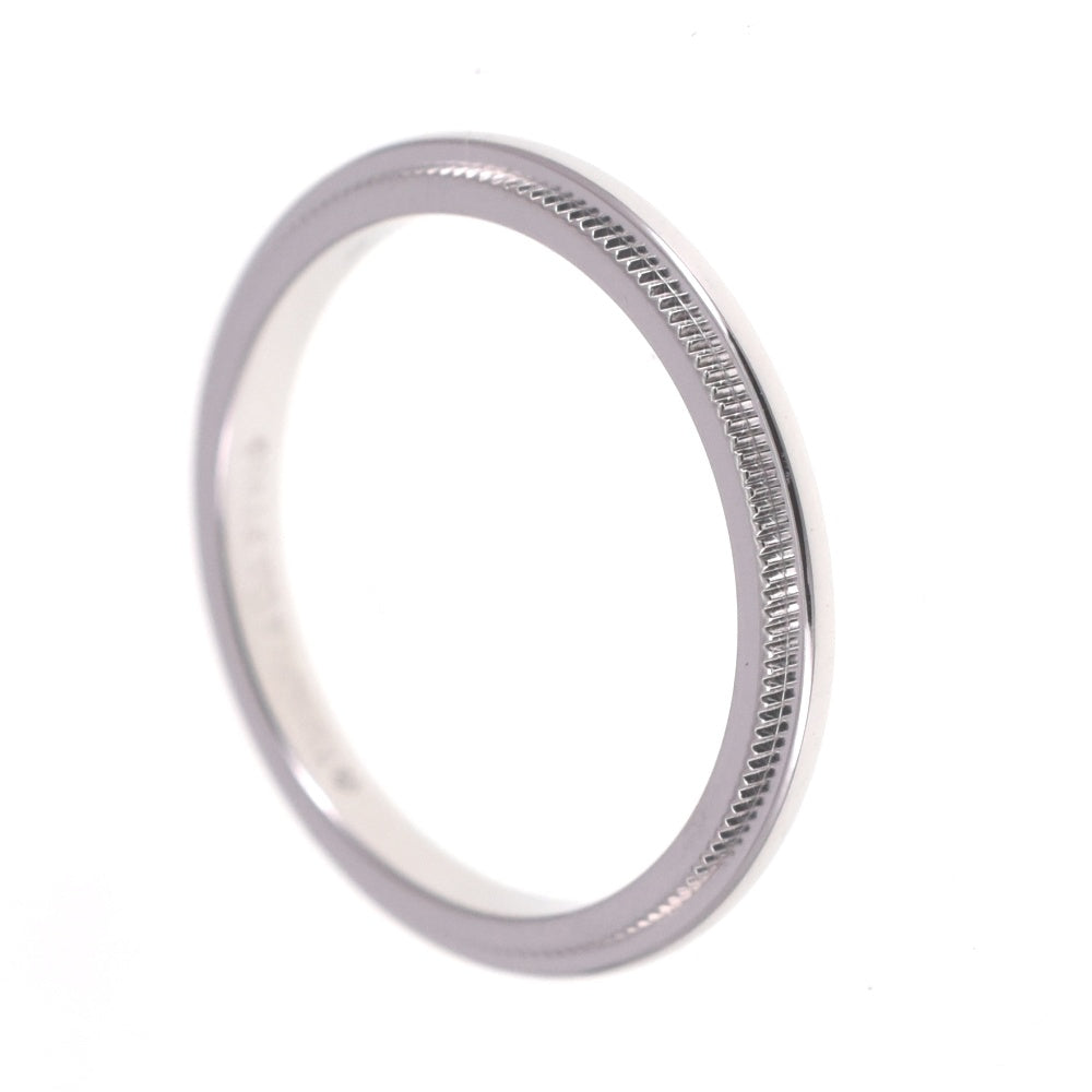 TIFFANY&Co. Milgrain ring Size 50/JP10 Pt950 Ladies
 jewelry S#139340
