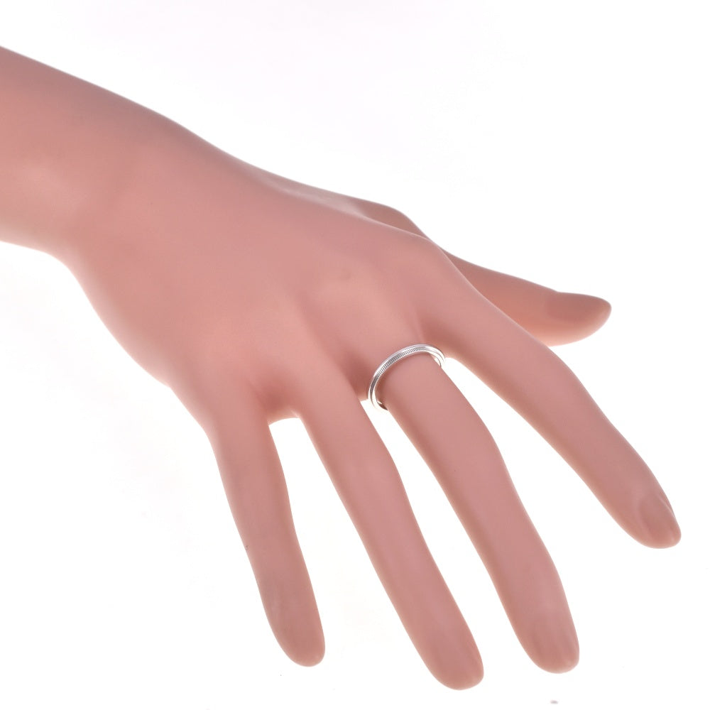 TIFFANY&Co. Milgrain ring Size 50/JP10 Pt950 Ladies
 jewelry S#139340