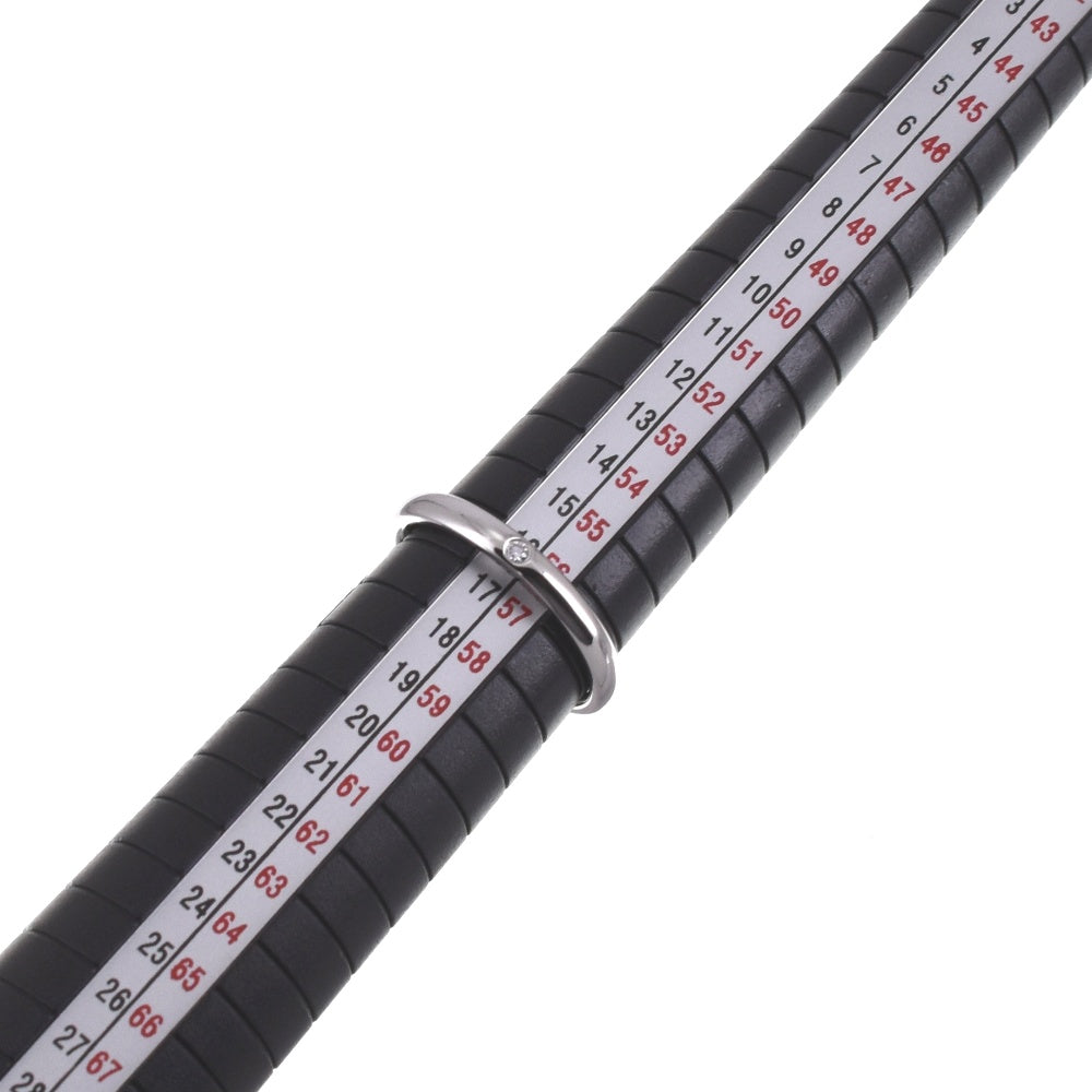 TIFFANY&Co. Band ring Size 57/JP17 Pt950 Diamond Ladies
 jewelry S#139354