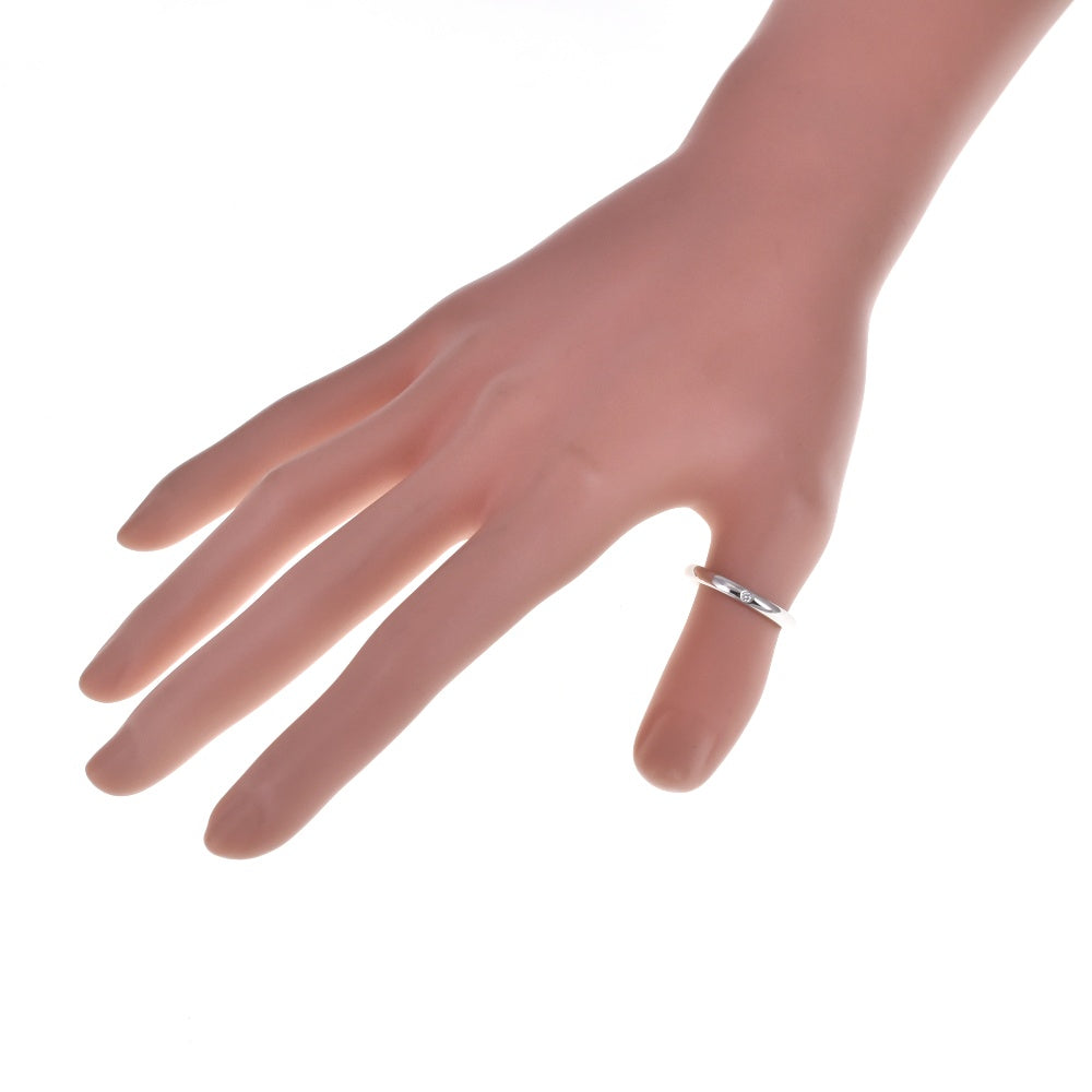 TIFFANY&Co. Band ring Size 57/JP17 Pt950 Diamond Ladies
 jewelry S#139354