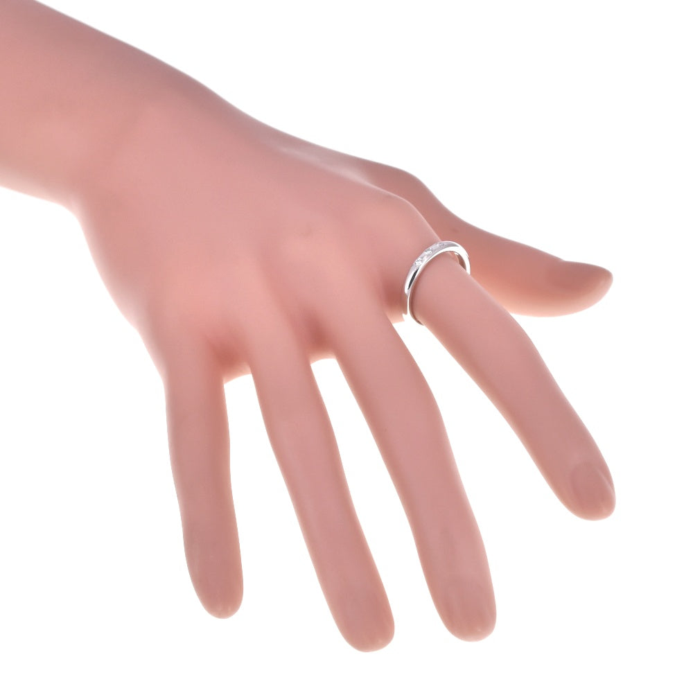 TIFFANY&Co. Stacking band ring Size 53/JP13 Pt950 3P Diamond Ladies
 jewelry S#139355