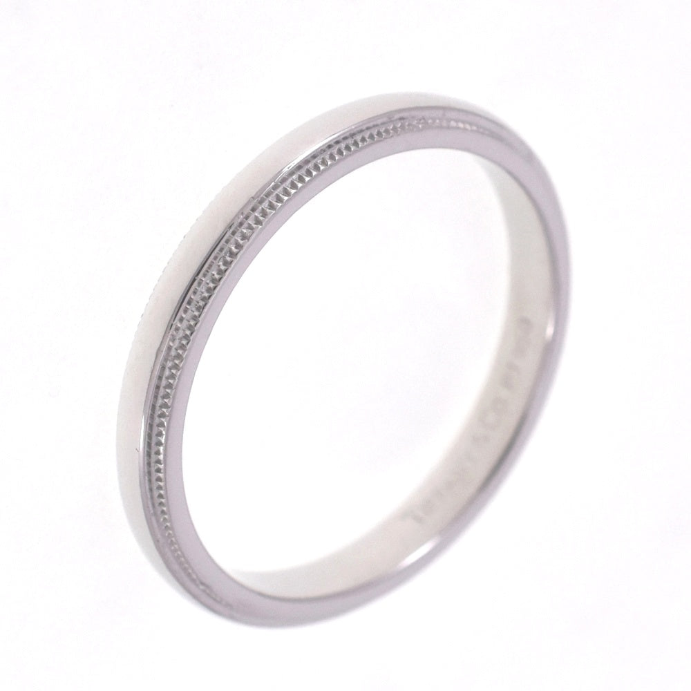 TIFFANY&Co. Milgrain ring Size 59/JP19 Pt950 Ladies
 jewelry S#139356