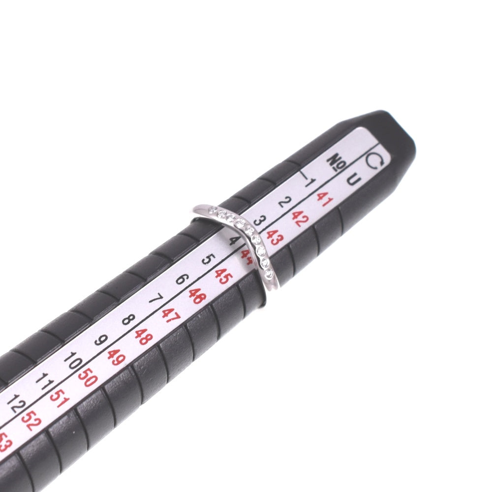 TIFFANY&Co. Curved bundling Size 44/JP4 Pt950 Diamond Ladies
 jewelry S#139358