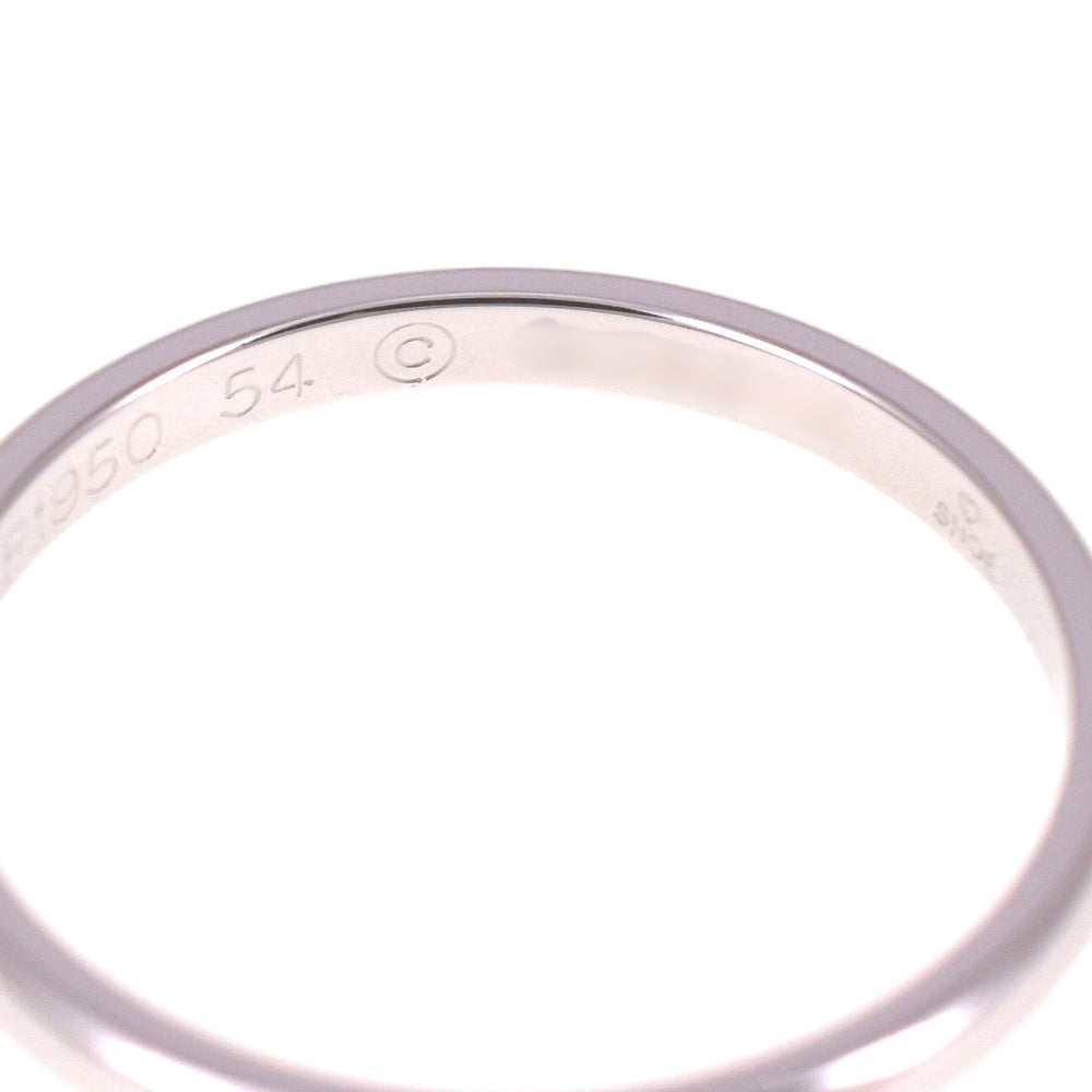 CARTIER Band ring Size 54/JP14 Pt950 Ladies
 jewelry S#139359