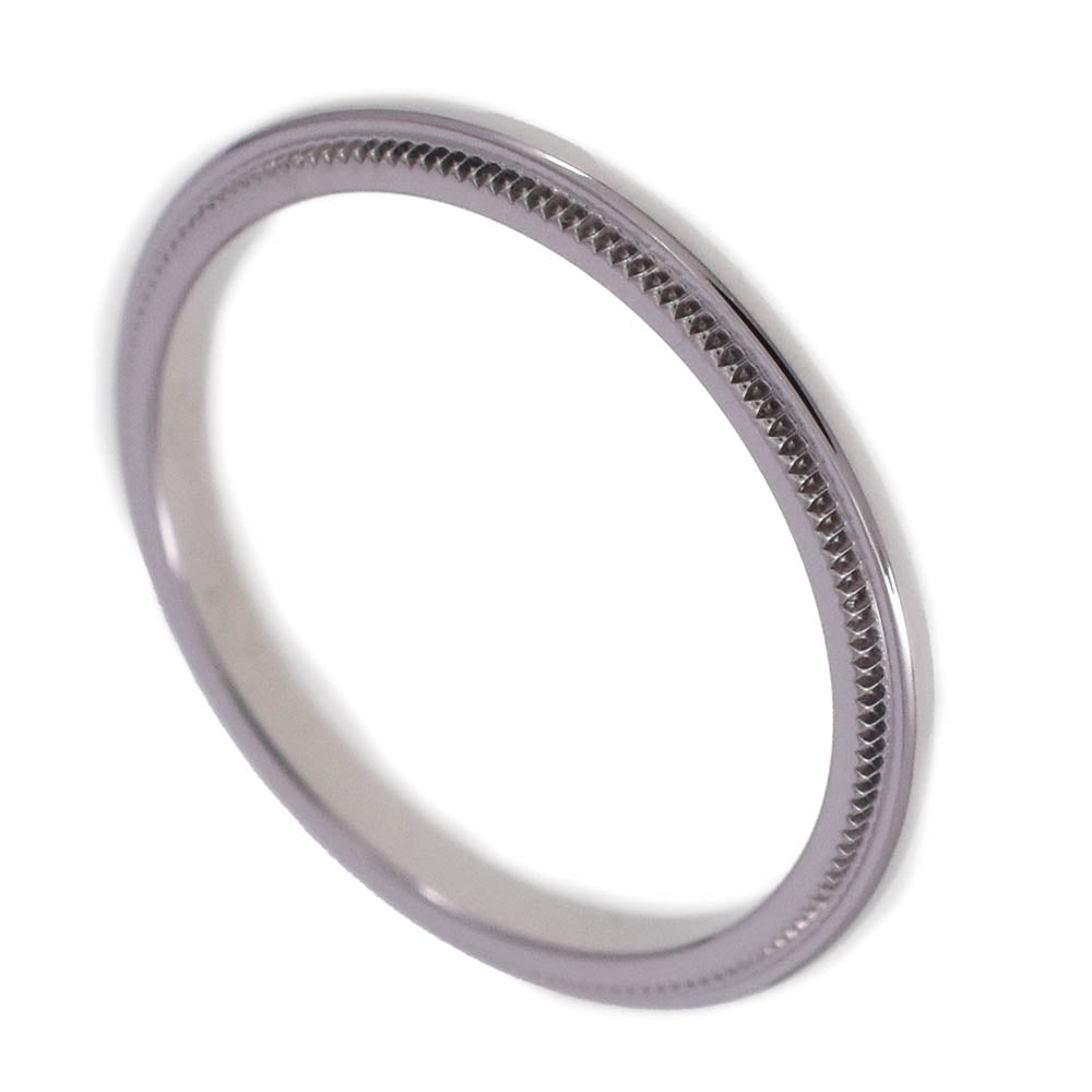 TIFFANY&Co. Milgrain ring Size 53/JP13 Pt950 Ladies
 jewelry S#139360
