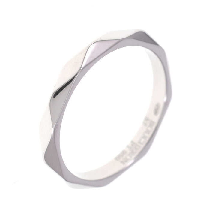 Boucheron faceted ring small Size 57/JP17 Pt950 Men's
 jewelry S#139361