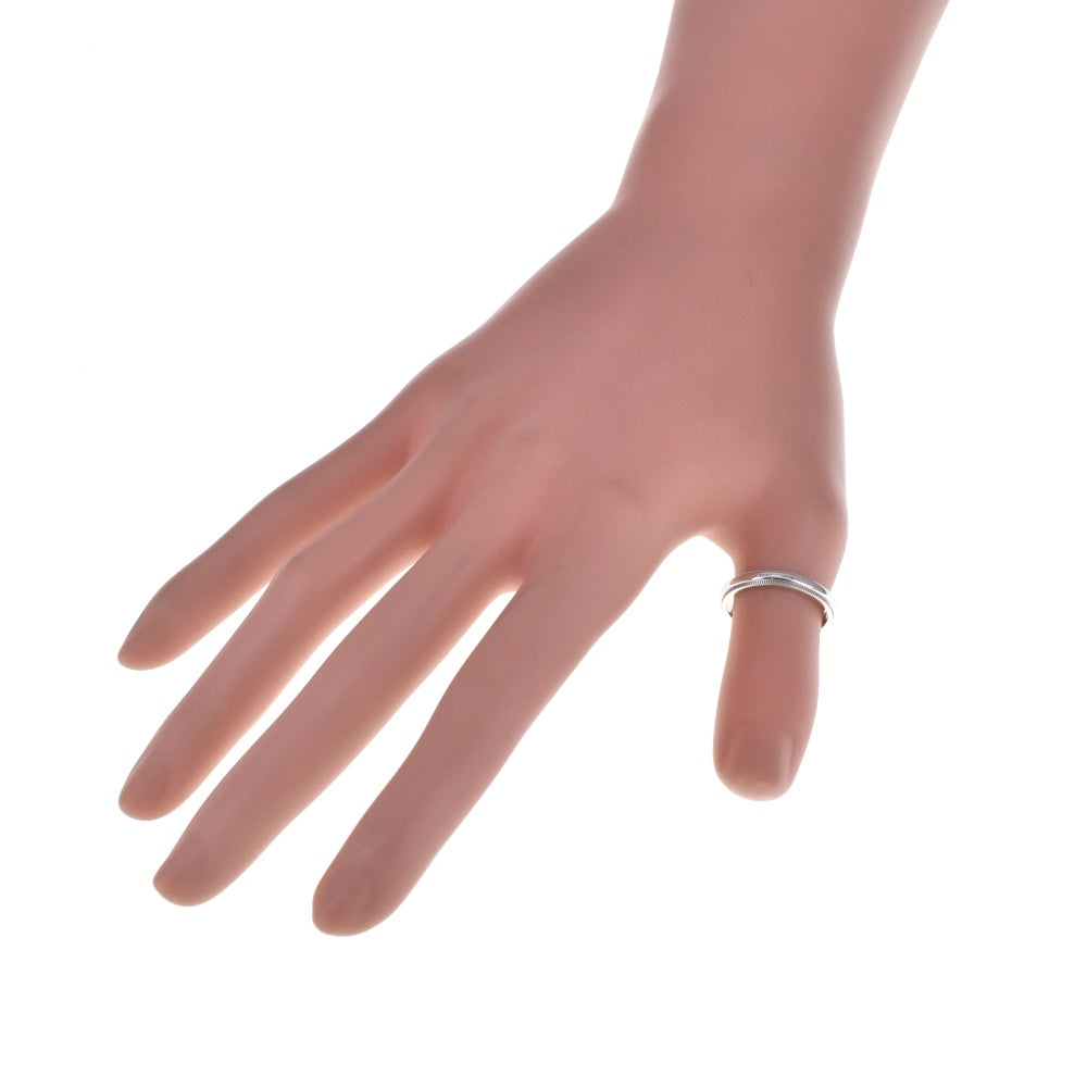 TIFFANY&Co. Milgrain ring Size 55/JP15 Pt950 Ladies
 jewelry S#139363