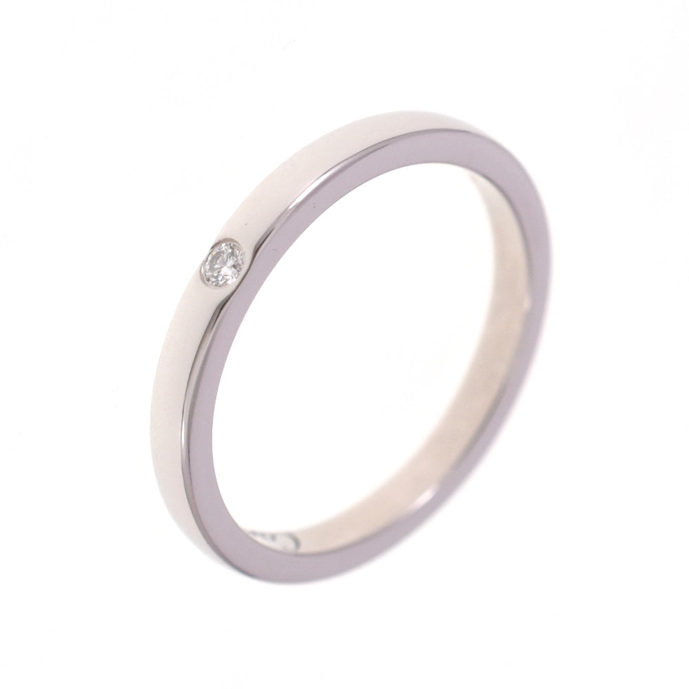 CARTIER C de Cartier wedding band ring Size 48/JP8 Pt950 Diamond Ladies
 jewelry S#139367