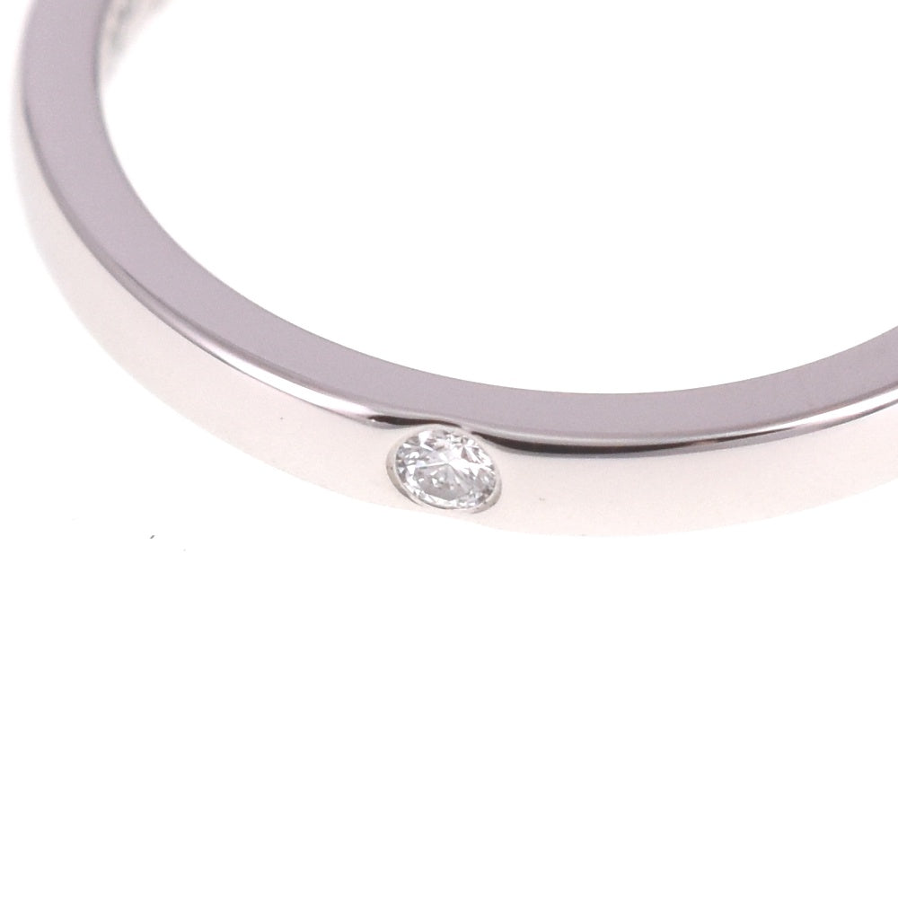 CARTIER C de Cartier wedding band ring Size 48/JP8 Pt950 Diamond Ladies
 jewelry S#139367