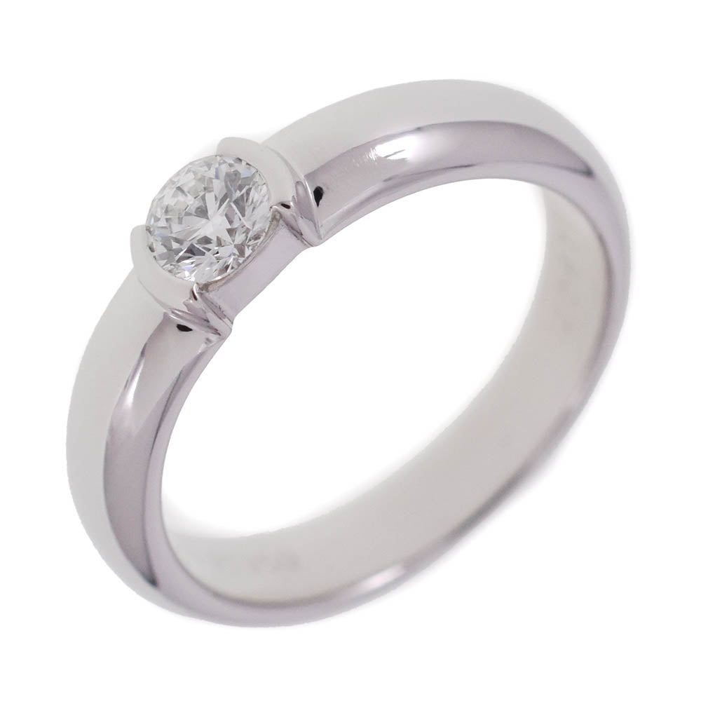TIFFANY&Co. Dots Solitaire Ring Size 50/JP10 Pt950 Diamond Ladies
 jewelry S#139368