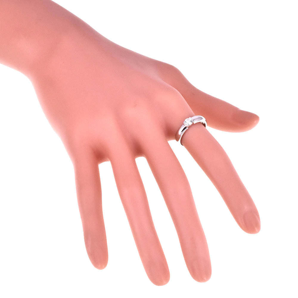 TIFFANY&Co. Dots Solitaire Ring Size 50/JP10 Pt950 Diamond Ladies
 jewelry S#139368