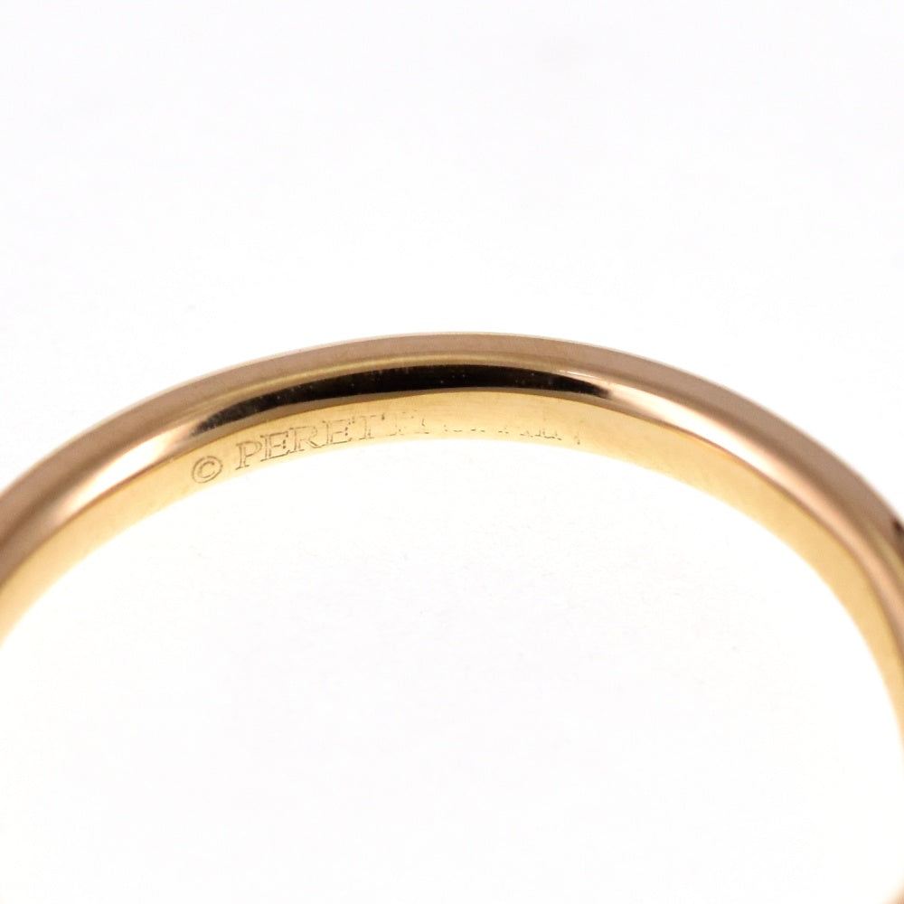 TIFFANY&Co. Curved bundling Size 49/JP9 K18YG 3PD Diamond Ladies
 jewelry S#139378