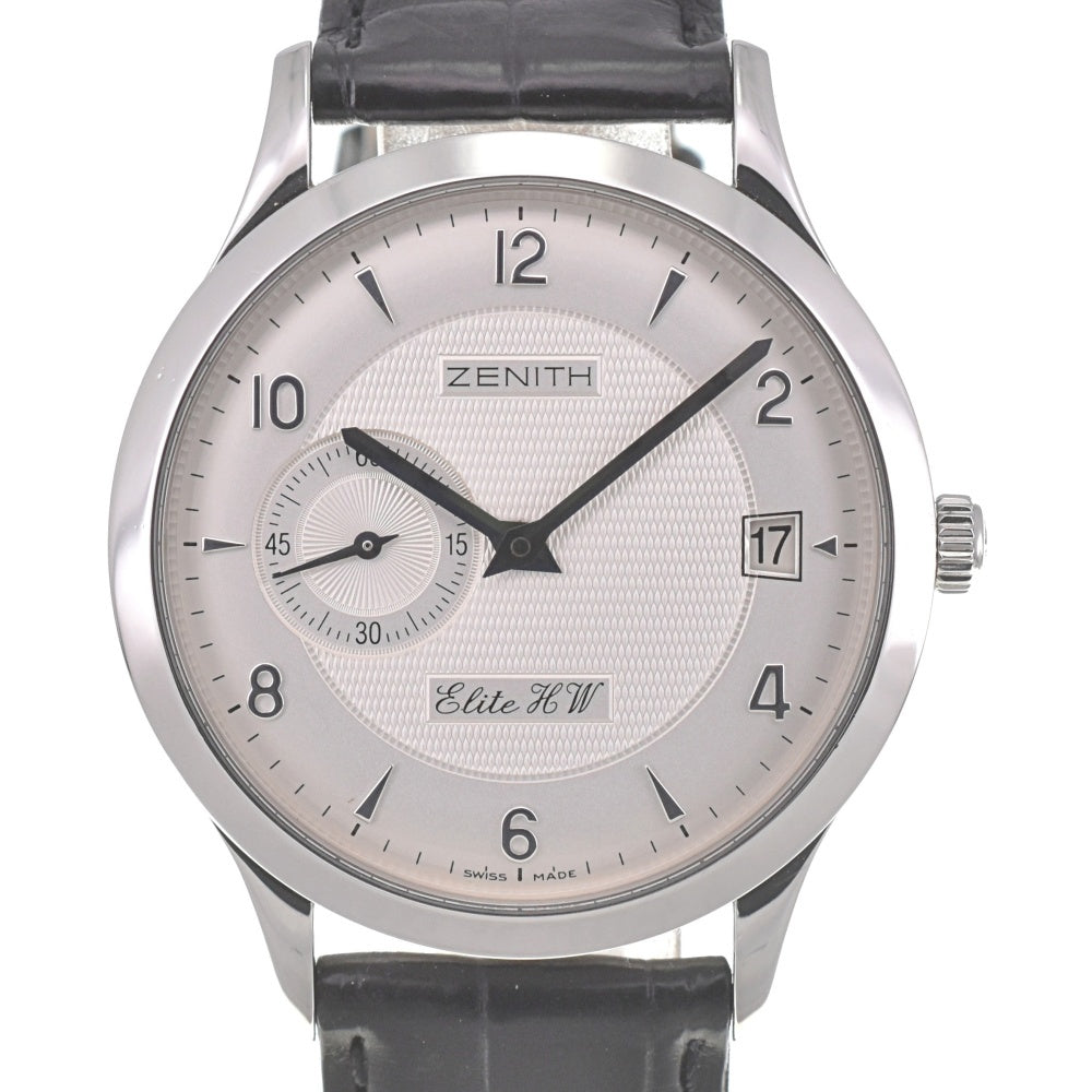 with paper ZENITH Class elite 01.1125.650/02 Small second date Silver Dial Hand Winding Men's
 Watch D#139380