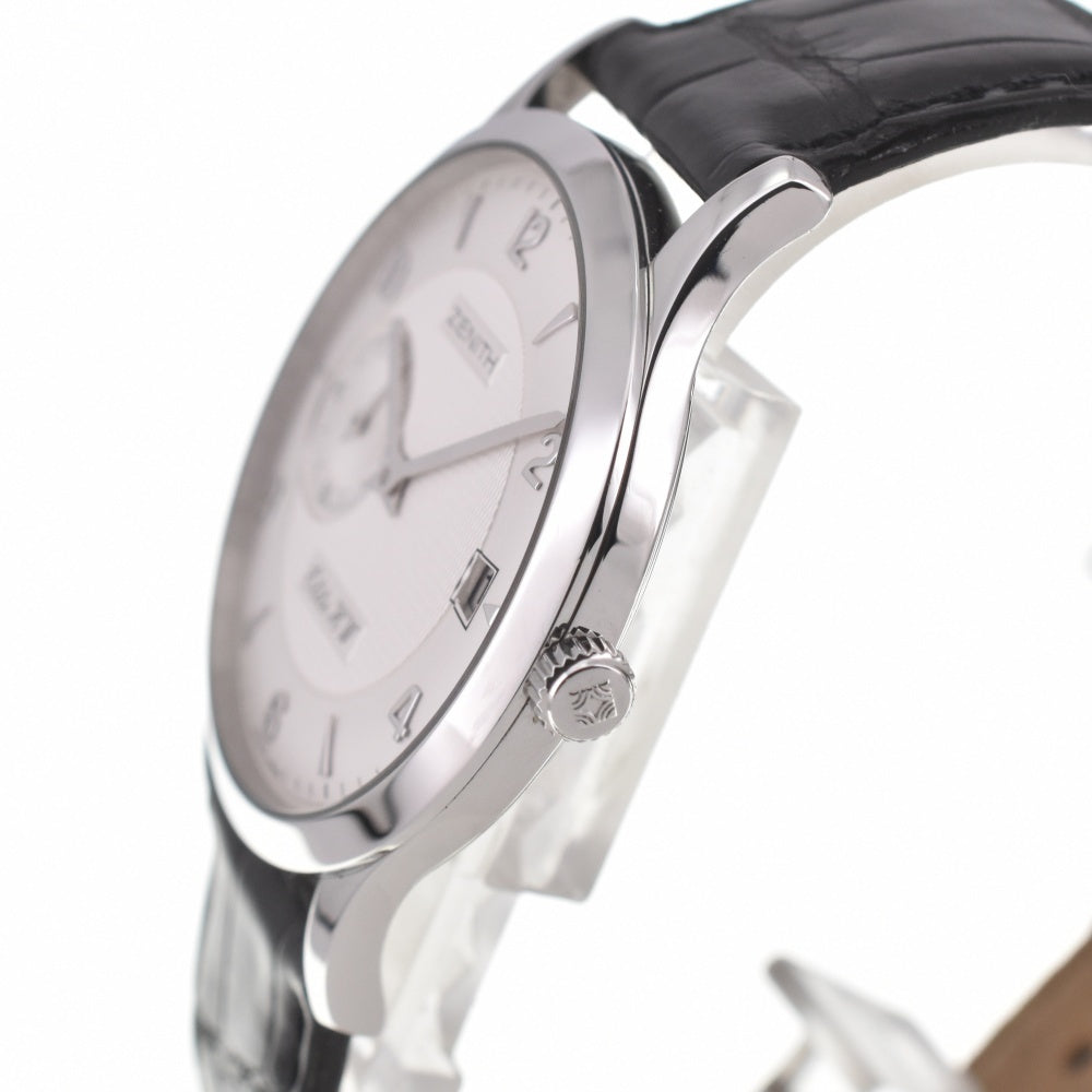 with paper ZENITH Class elite 01.1125.650/02 Small second date Silver Dial Hand Winding Men's
 Watch D#139380