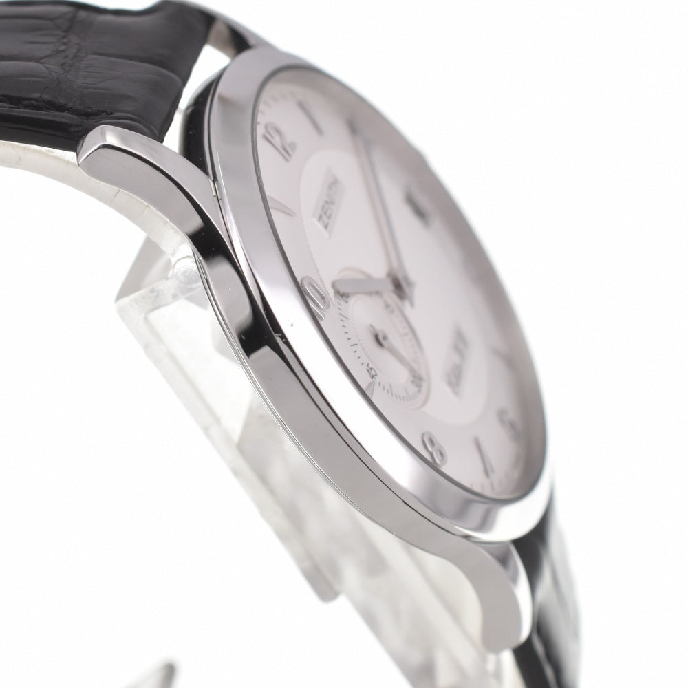 with paper ZENITH Class elite 01.1125.650/02 Small second date Silver Dial Hand Winding Men's
 Watch D#139380