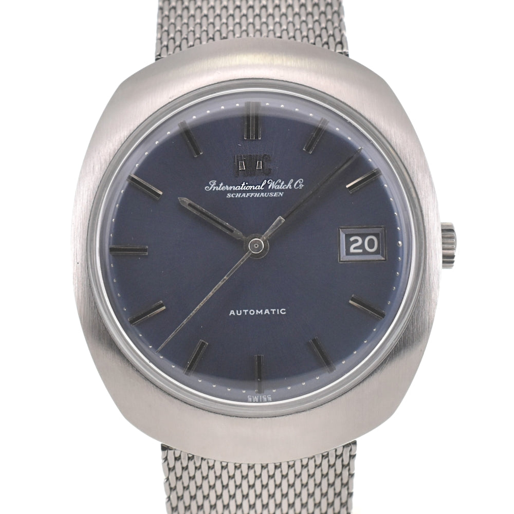 IWC SCHAFFHAUSEN vintage Cal.8541B Date cushion case blue Dial Automatic Men's
 Watch E#139396