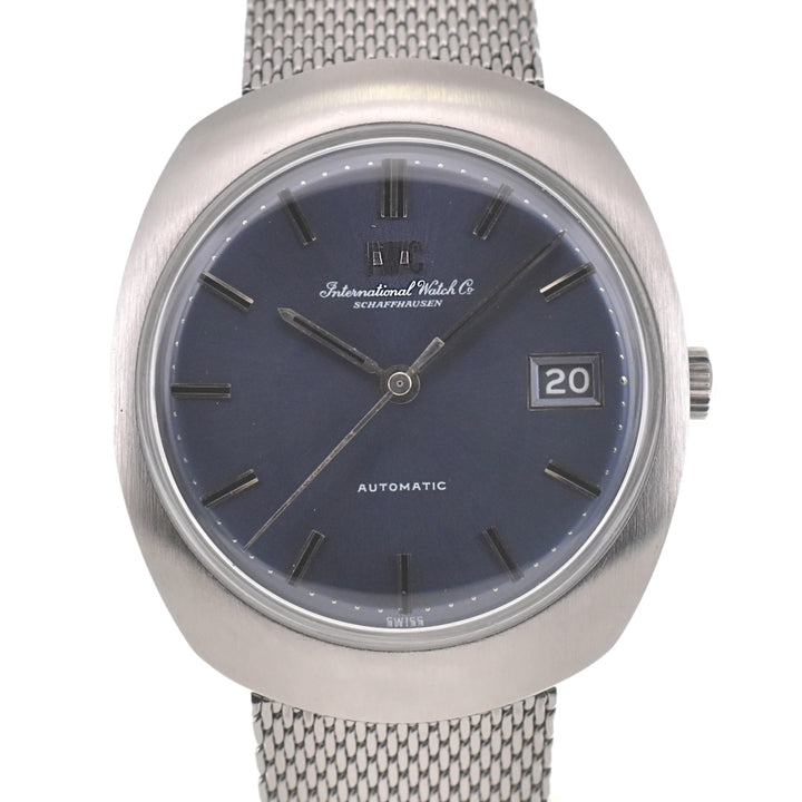 IWC SCHAFFHAUSEN vintage Cal.8541B Date cushion case blue Dial Automatic Men's
 Watch E#139396