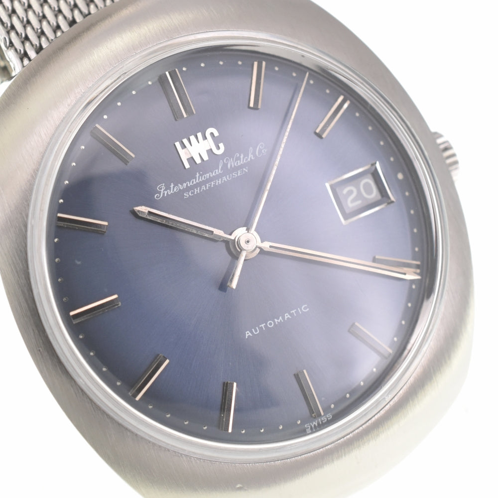 IWC SCHAFFHAUSEN vintage Cal.8541B Date cushion case blue Dial Automatic Men's
 Watch E#139396