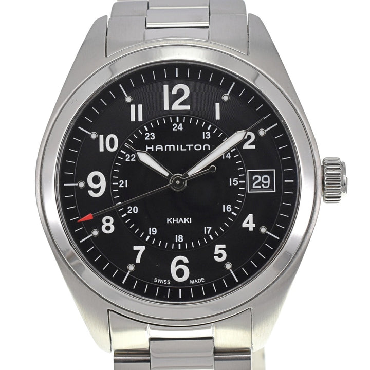 with paper HAMILTON Khaki field H685510 Date black Dial Quartz Men's
 Watch E#139411