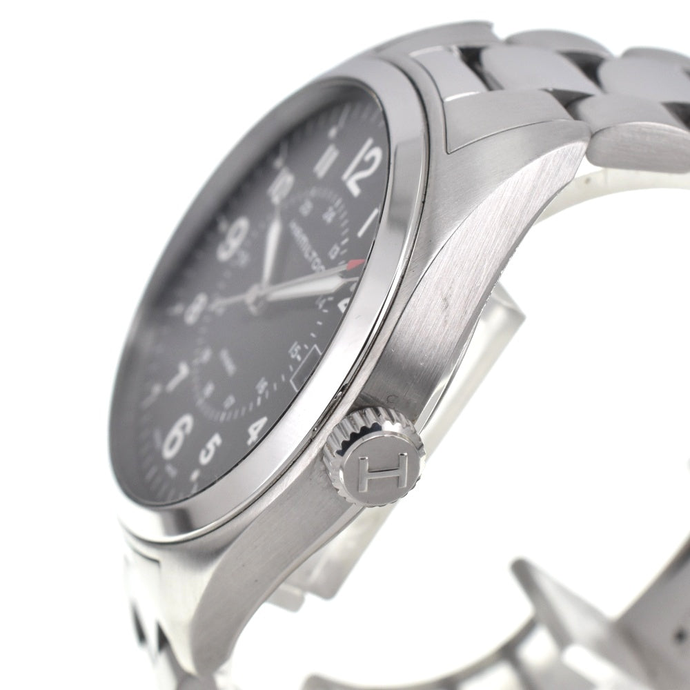 with paper HAMILTON Khaki field H685510 Date black Dial Quartz Men's
 Watch E#139411