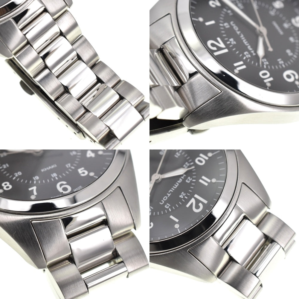 with paper HAMILTON Khaki field H685510 Date black Dial Quartz Men's
 Watch E#139411