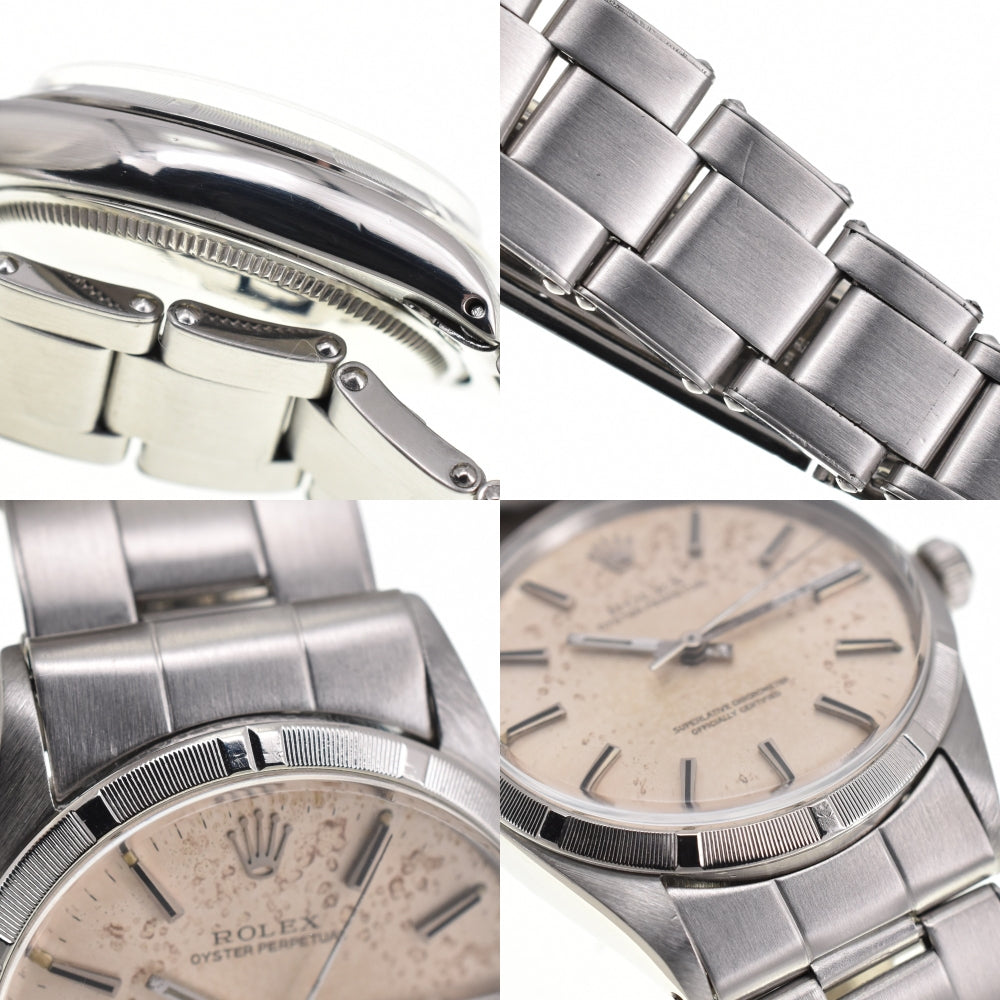 ROLEX Oyster perpetual 1003 finely engine turned Silver Dial Automatic Men's
 Watch G#139420