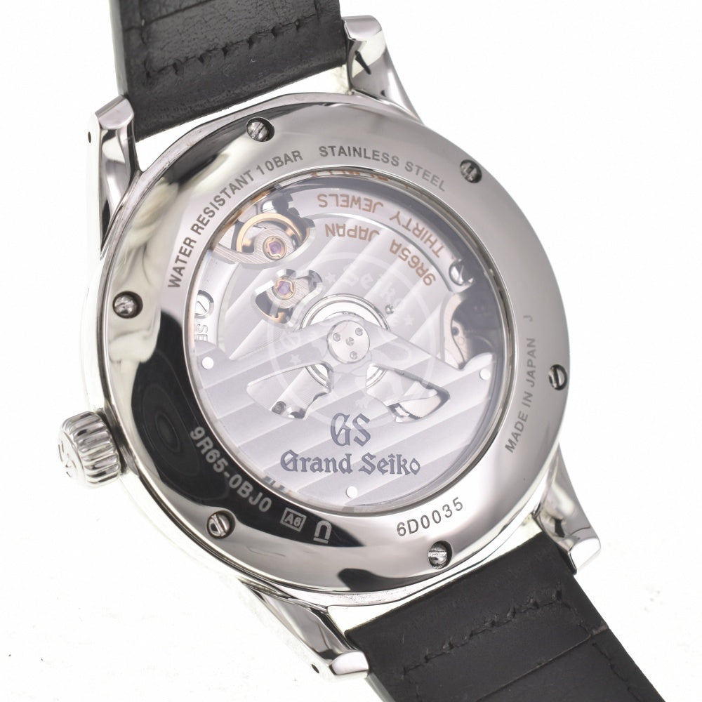 with paper SEIKO Grand Seiko 9R65-0BJ0/SBGA293 Power reserve Silver Dial Spring drive Men's
 Watch H#139426