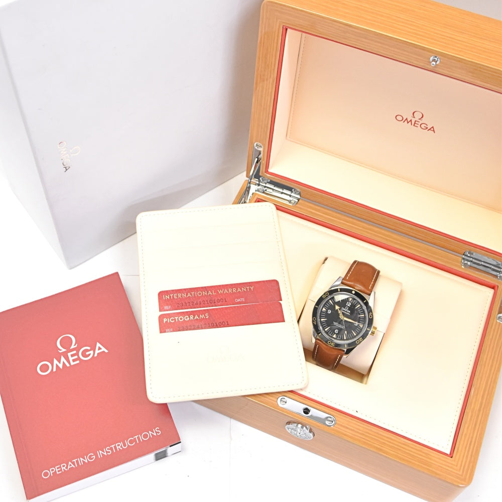 with paper OMEGA Seamaster 300 Master Co-Axial 41MM 233.22.41.21.01.001 black Dial Automatic Men's
 Watch E#139435