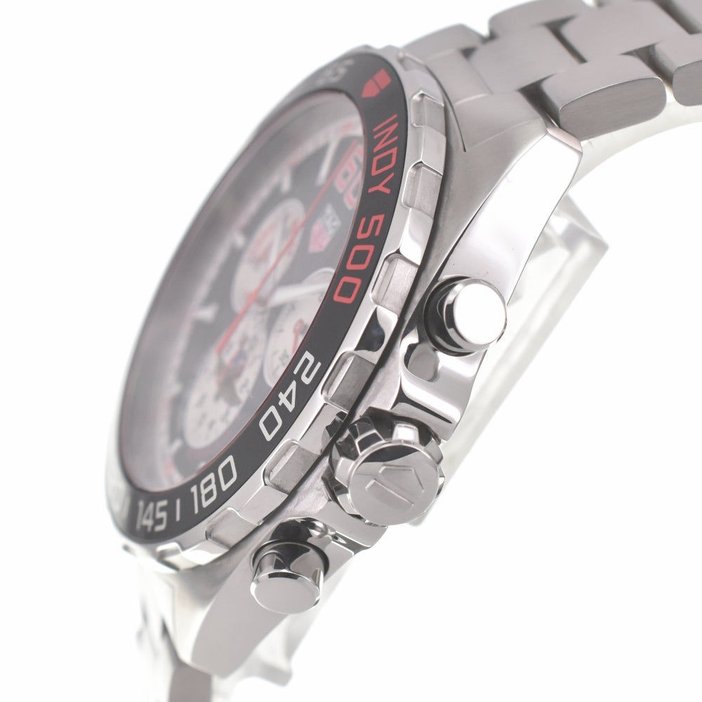 with paper TAG HEUER Formula 1 Indy 500 CAZ101V Limited Edition Chronograph Date Black / Silver Dial Quartz Men's
 Watch I#139440