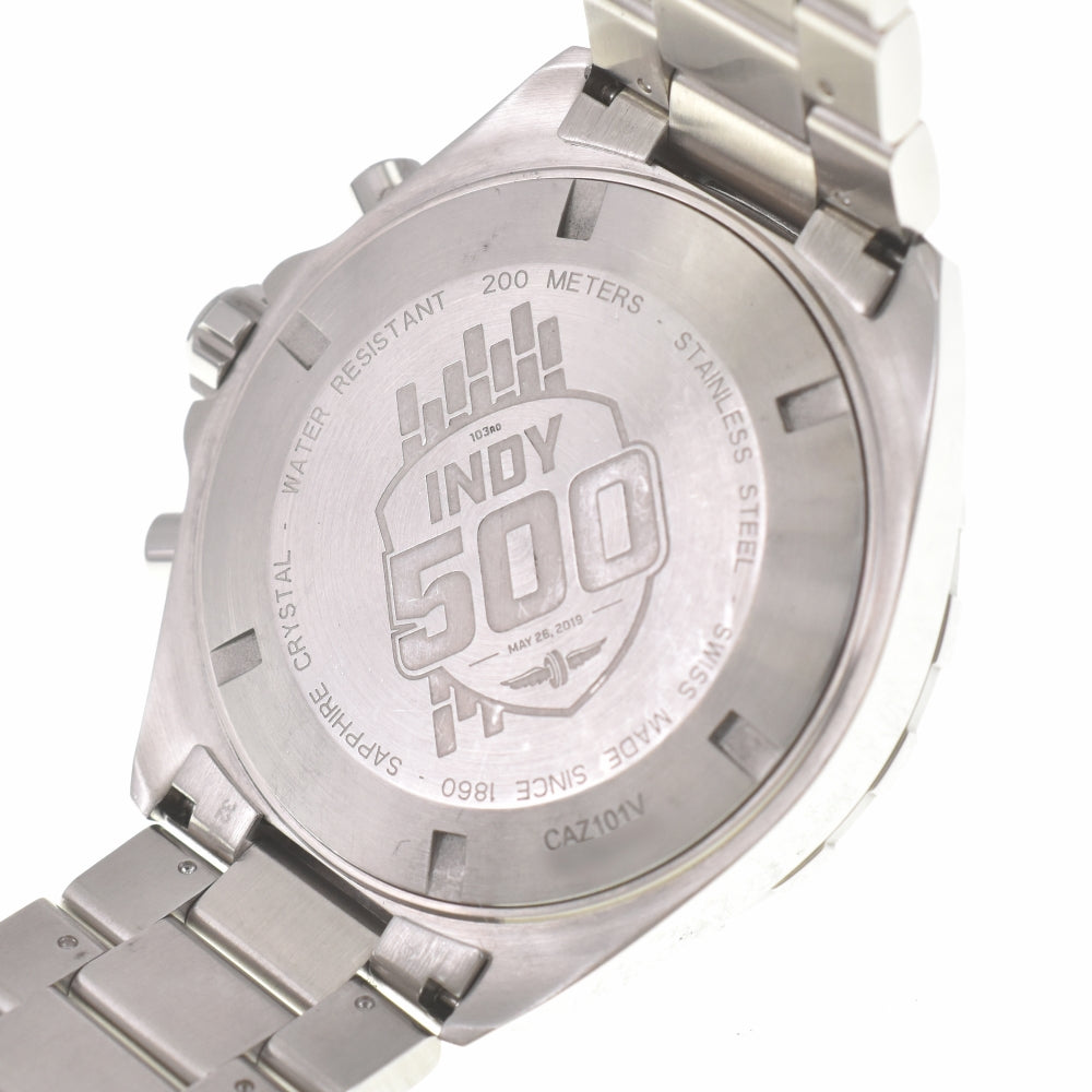 with paper TAG HEUER Formula 1 Indy 500 CAZ101V Limited Edition Chronograph Date Black / Silver Dial Quartz Men's
 Watch I#139440