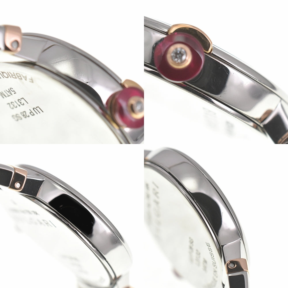 BVLGARI Le chair LUP28SG Date Stainless Steel/K18PG Sapphire & Diamond Crown Silver Dial Quartz Ladies
 Watch G#139456